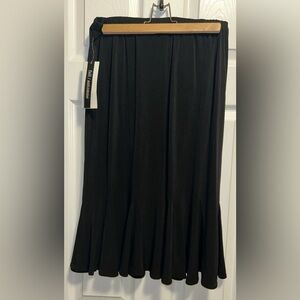 Chic Black Midi Skirt